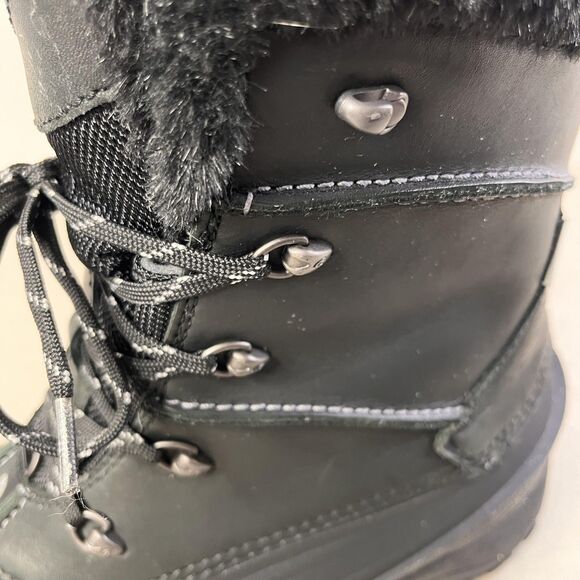 The North Face Boots Mens Size 12 Black Waterproof Insulated Snow Winter Lace Up - Picture 12 of 16